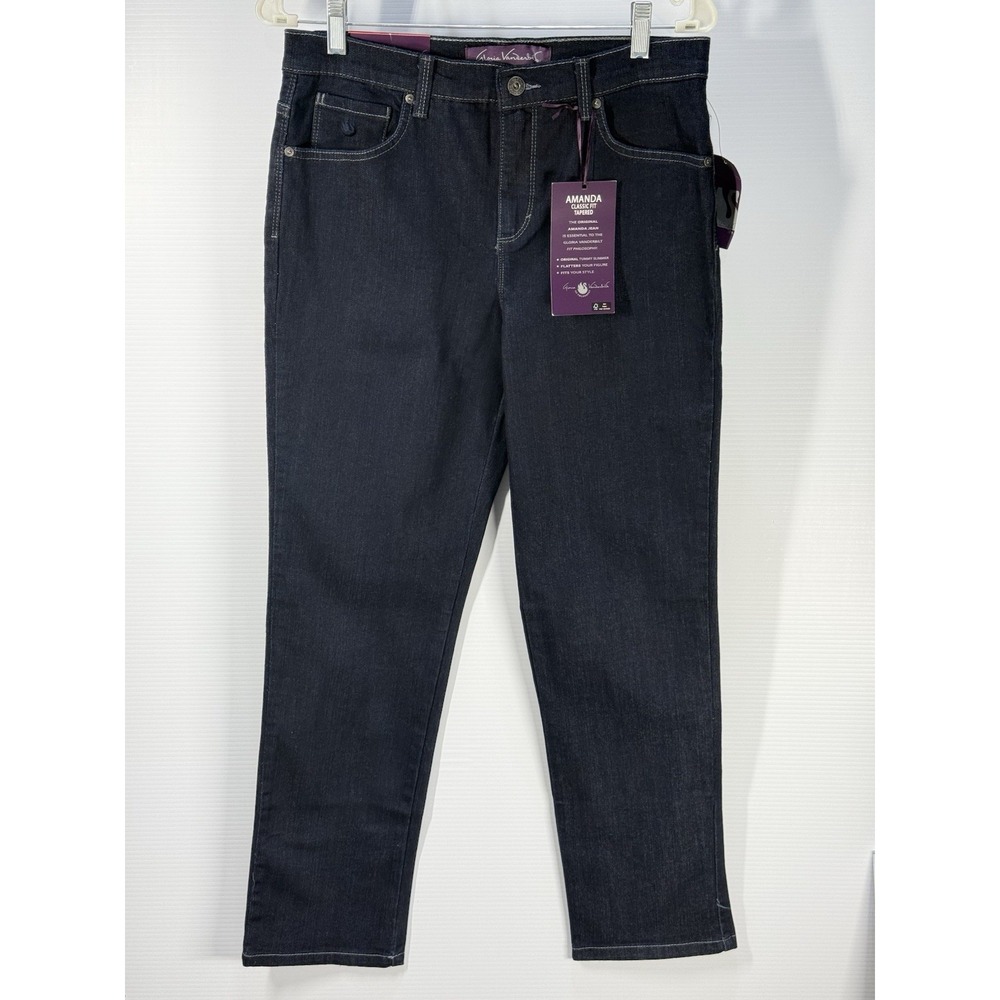 Brand New Gloria Vanderbilt Amanda Jeans Size 8 Classic Tapered Hartford/Blue